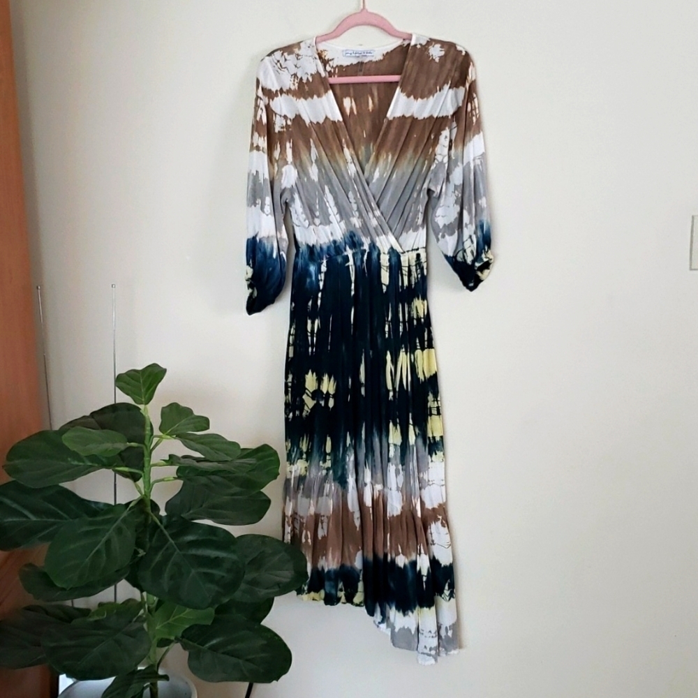 Young fabulous & broke Asymmtrical Hem Midi Maxi Dress Boho Hippie Gypsy Medium